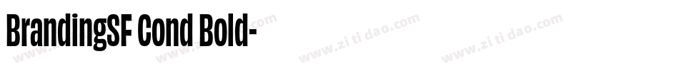 BrandingSF Cond Bold字体转换